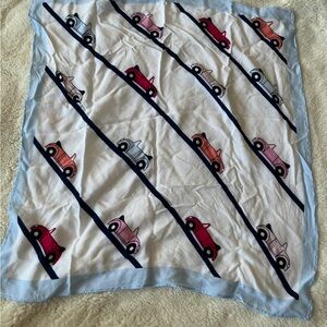 Silk Car print handkerchief men’s accessories